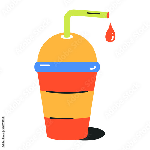 Pack of Drinks Flat Icons 

