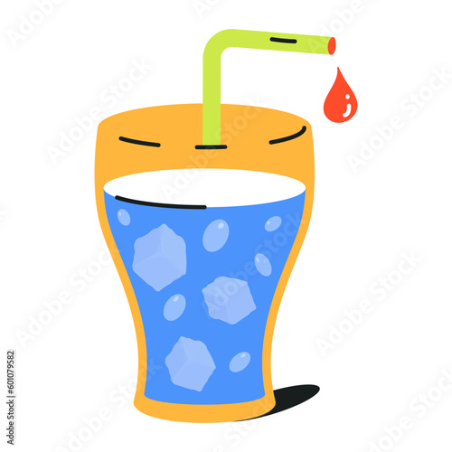 Pack of Drinks Flat Icons 

