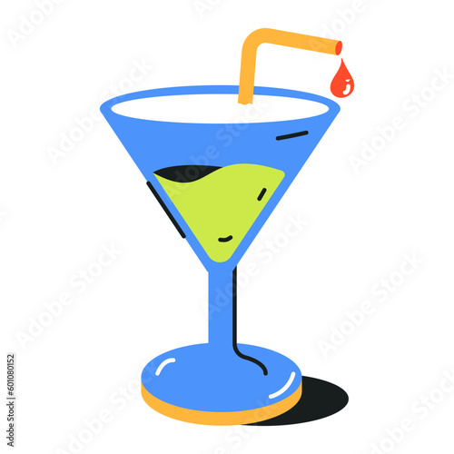 Pack of Drinks Flat Icons 

