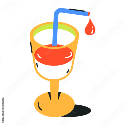 Pack of Drinks Flat Icons 

