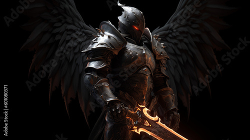 angel  wings  statue  isolated  knight  sculpture  soldier  warrior  sword  art  medieval  armor  white  metal  history  gold  war  armour  helmet  eagle  robot  generative  ai
