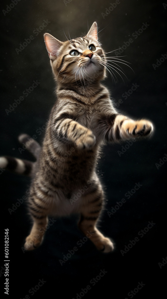 Jumping cat