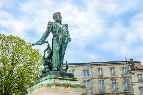 Monument in honor of Victor Guy, Baron Duperré, in La Rochelle, France