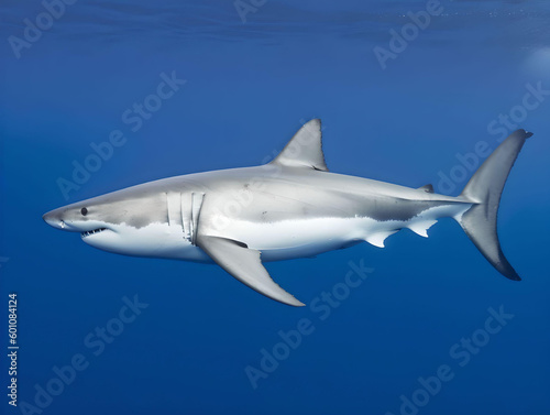 great white shark - generative AI © Martin