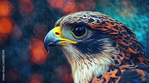 фотография Close up portrait of falcon