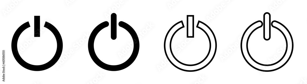 Obraz premium turn on turn off icon computer