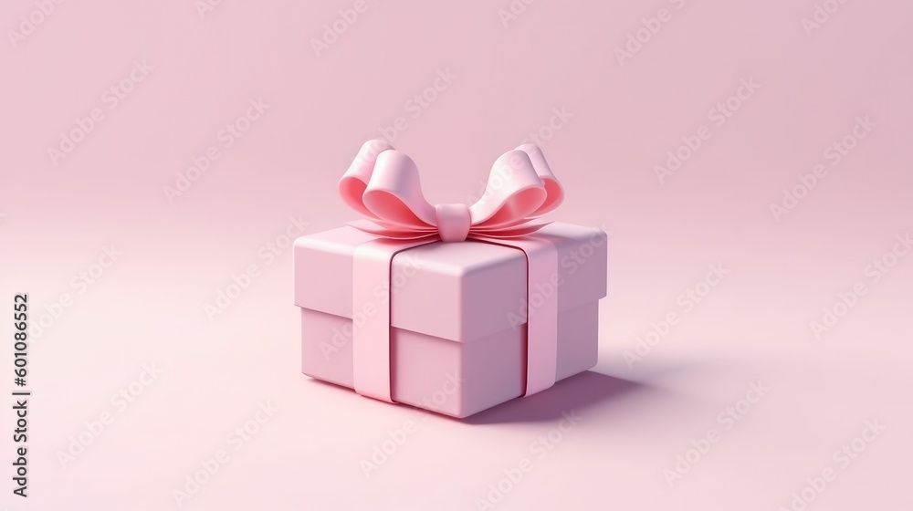 Surprise Gift Box in Pastel Pink Color