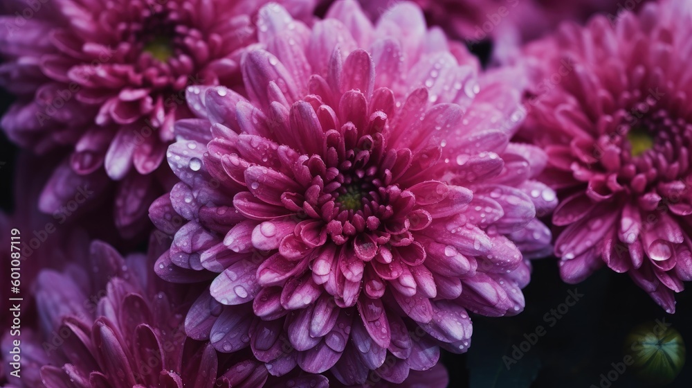Purple chrysanthemum macro photography Purple chrysanthemum macro photography