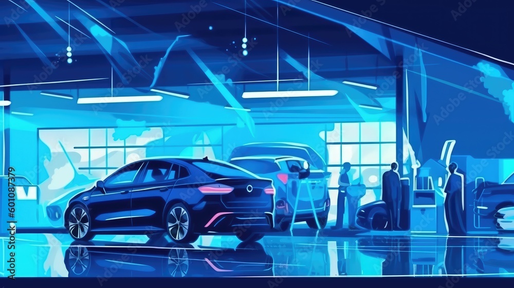 Auto Repair Shop with Cars Auto Repair Shop with Cars