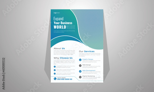 Business Flyer Design Template Corporate flyer template Modern Flyer Design Brochure cover design layout Colorful template