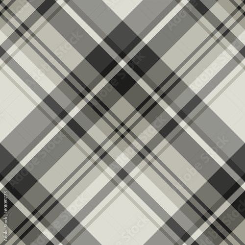 Seamless pattern in exciting gray and black colors for plaid, fabric, textile, clothes, tablecloth and other things. Vector image. 2