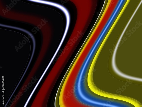 Colorful creative waves, spectrum, lines, rainbow, abstract background
