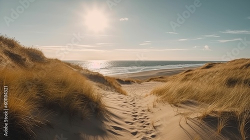 Dunes at the beach in Denmark