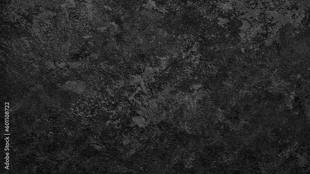 Black wall texture rough background dark concrete floor or old grunge