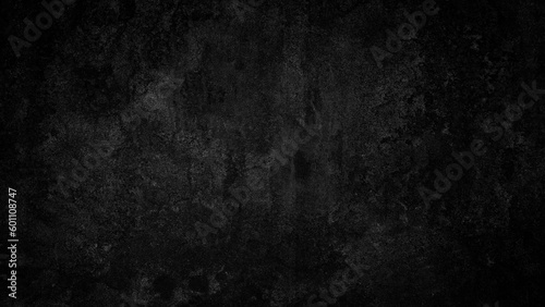 Black wall texture rough background dark concrete floor or old grunge background with black  with space for your text