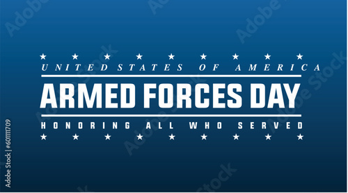 united states of america armed forces day 2023 may 20th 2023, modern creative banner, design concept, social media post, invitation card template 