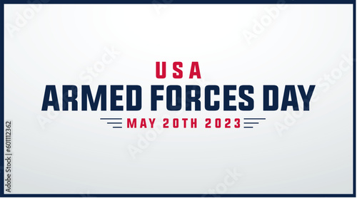 united states of america armed forces day 2023 may 20th 2023, modern creative banner, design concept, social media post, invitation card template 