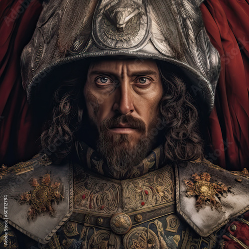Spanish conquistador, Generative AI portrait