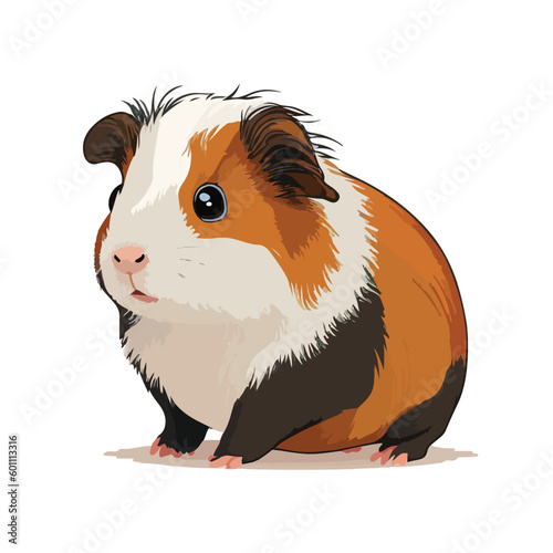 vector cute guinea pig cartoon style © Syamsudin