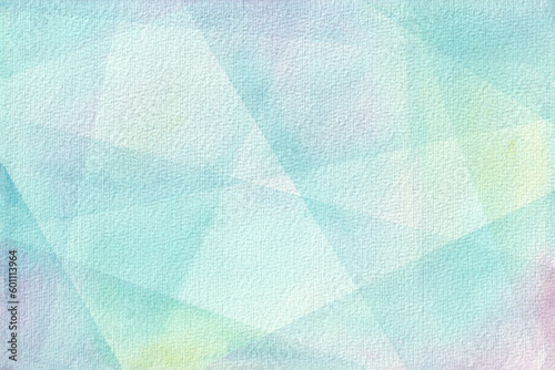 宝石のようなアブストラクト背景（水彩イラスト）