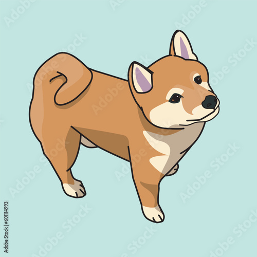 illustration vector graphic of dog