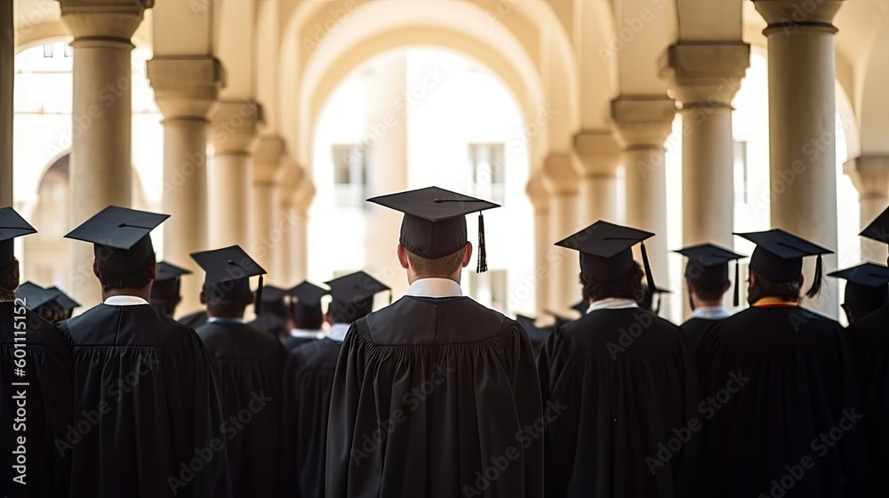 view of a university graduation , Generative AI	
