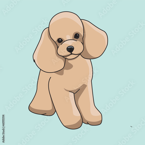 illustration vector graphic of dog