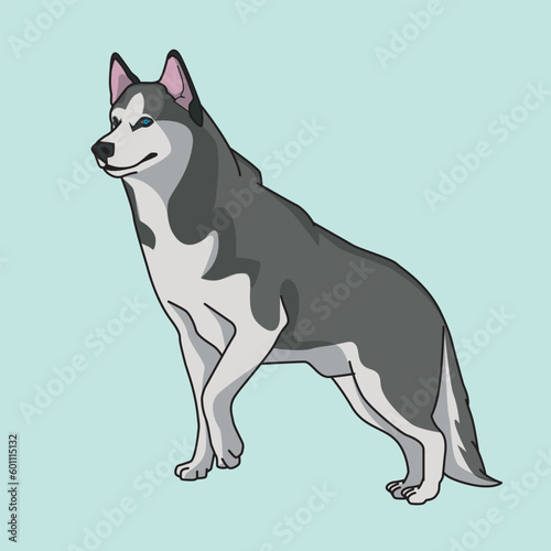 illustration vector graphic of dog