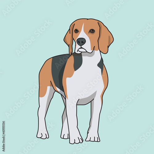 illustration vector graphic of dog