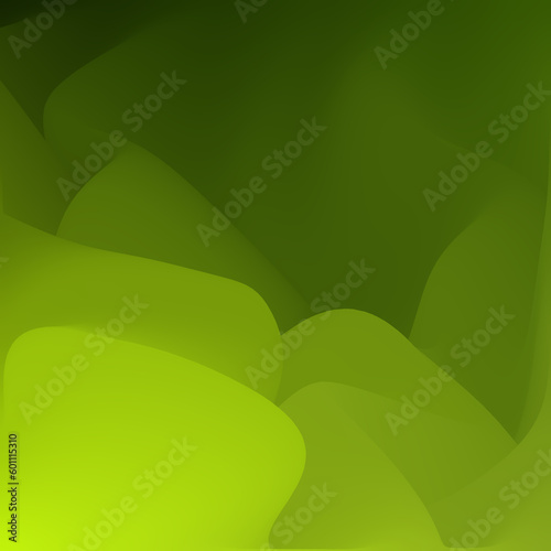 Natural gradient background. Abstract green color wave.