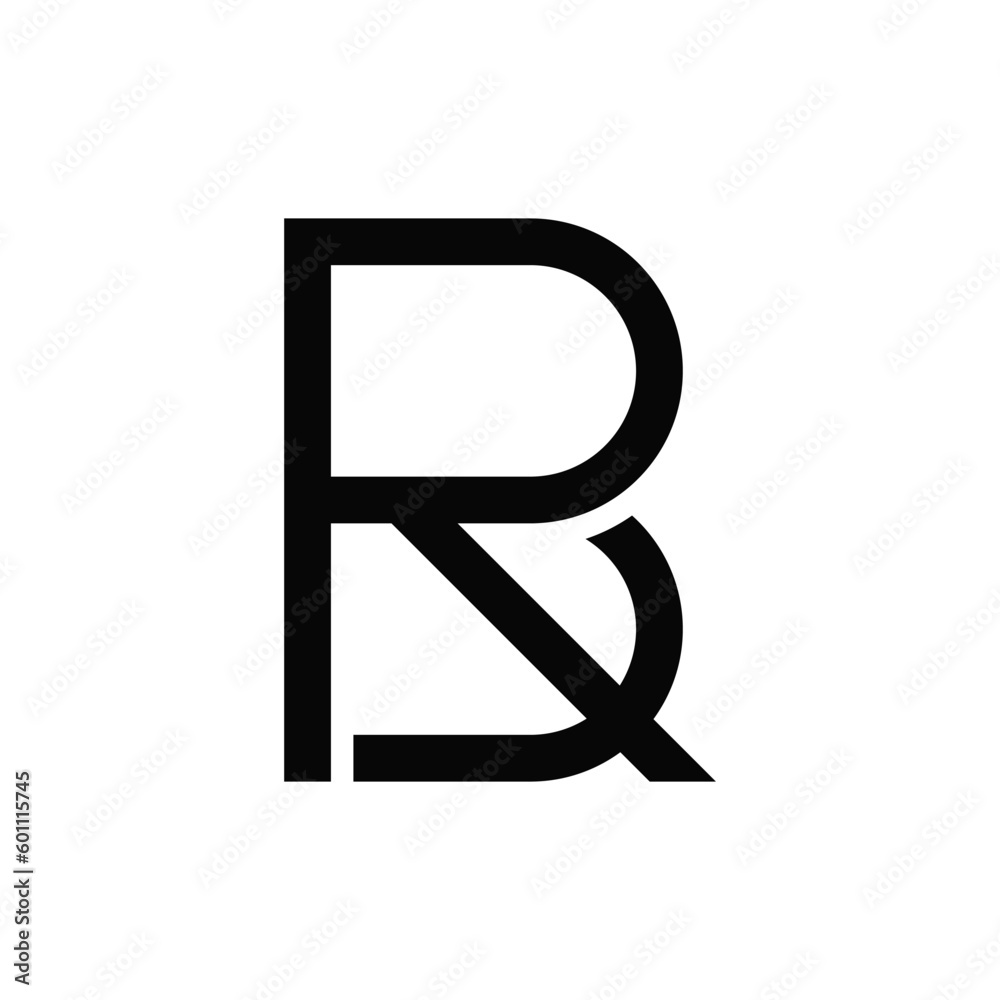 rb letter logo - obrazy, fototapety, plakaty 