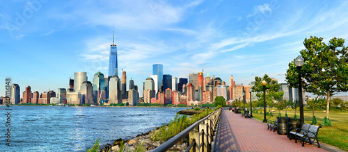 panorama of the city, Skyline city  New York, from Water Front, New Jersey
