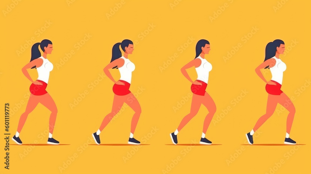 Sporty woman vector illustration Sporty woman vector illustration