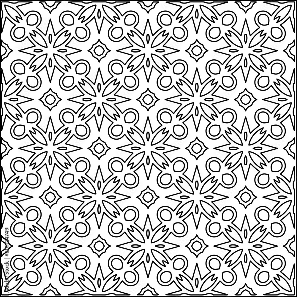 Geometric pattern of lines. Black and white pattern for web page, textures, card, poster, fabric, textile. Geometric pattern of lines. Black and white pattern for web page, textures, card, poster, fabric, textile.