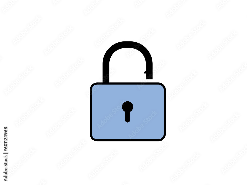 Padlock icon. Protection, security, privacy concept. Vector illustration Padlock icon. Protection, security, privacy concept. Vector illustration