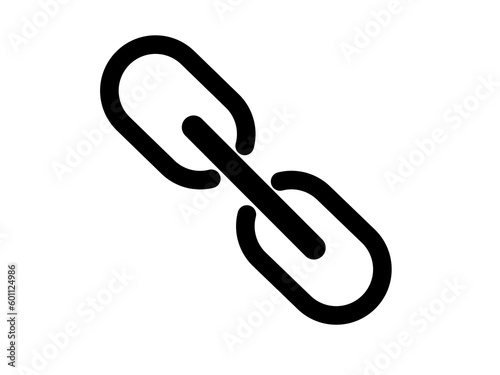 Link icon. Hyperlink chain symbol. Flat style vector illustration.