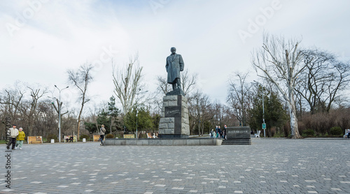 Monument to Ukrainian writer and poet Taras Shevchenko, monument to Shevchenko in Odessa