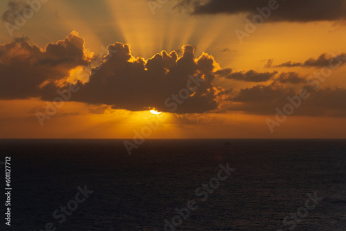 Ilha de San Martin ao Anoitecer photo