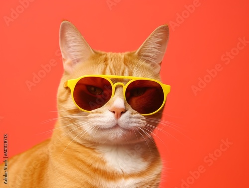 Cat in sunglasses, generative ai © inspiretta