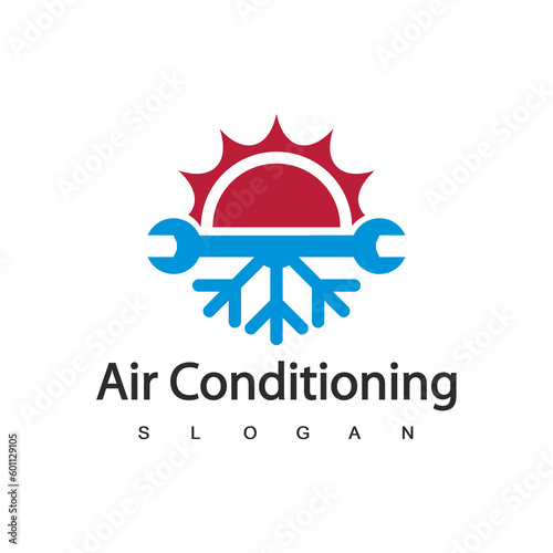 Air Conditioning Logo, HVAC Logo Concept