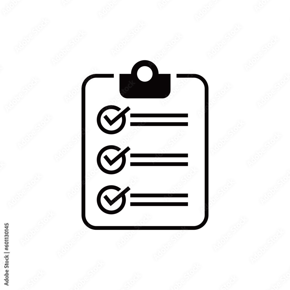 checklist icon design. document sign and symbol for web site and application. checklist icon design. document sign and symbol for web site and application.