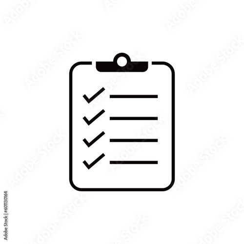 checklist icon design. document sign and symbol for web site and application.