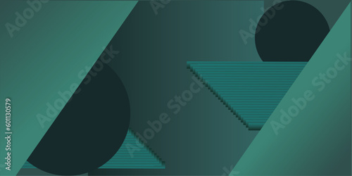  square triangle circle background with bluish green color 