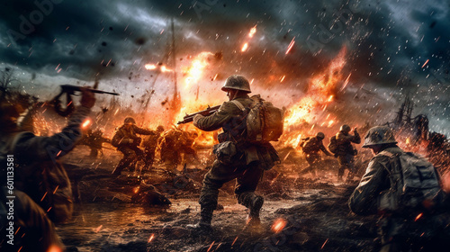 Battle-Ready Soldiers: A Digital Illustration Generative AI