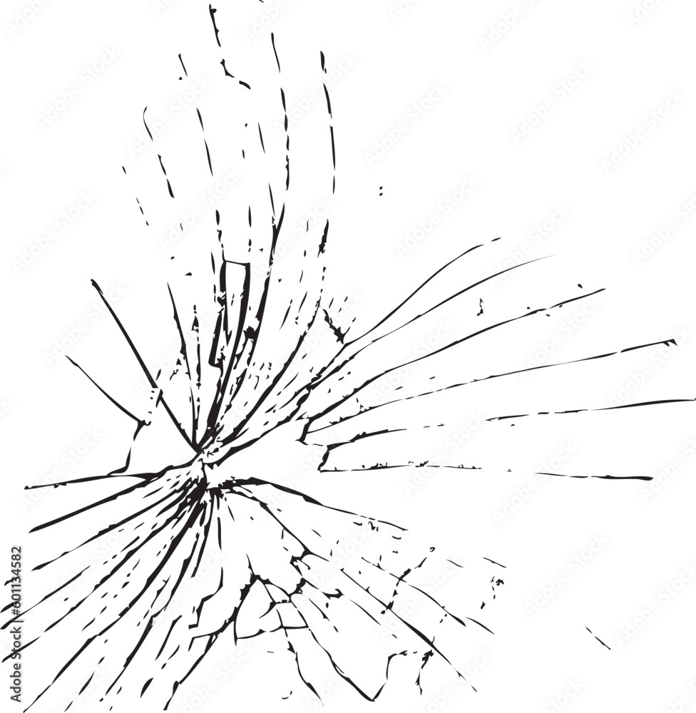 Background Vector illustration of broken glass silhouette isolated on white background Background Vector illustration of broken glass silhouette isolated on white background