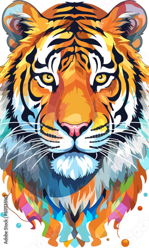 Lion colorful illustration isolated vector