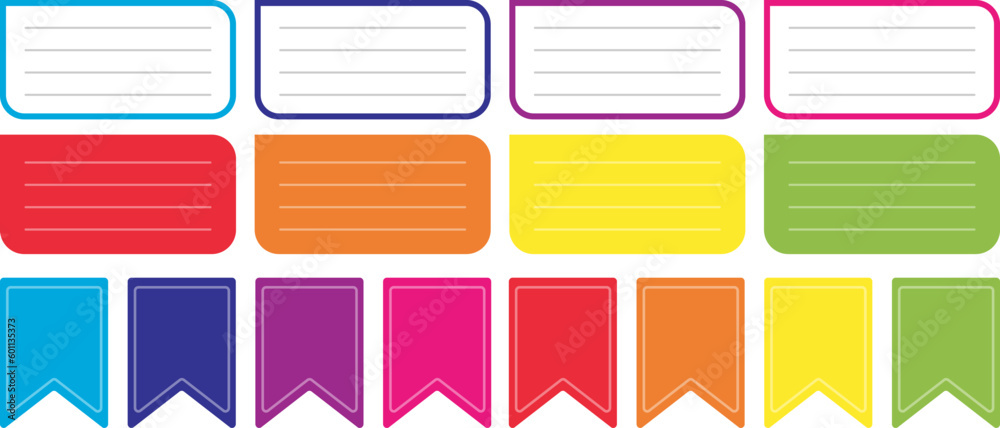 set of stickers for notebook set of stickers for notebook
