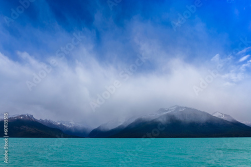Argentina, El Calefate, scenic lakes and glacier landscapes of Patagonia National Park.