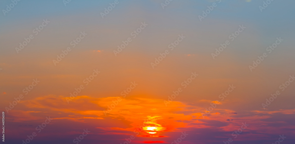 sunset on red dramatic cloudy sky background