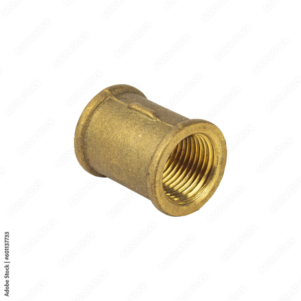coupling for a metal pipe isolated from the background coupling for a metal pipe isolated from the background